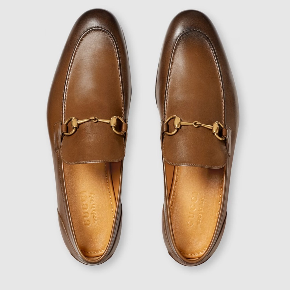 GUCCI Betis Glamour Loafers in Cuir